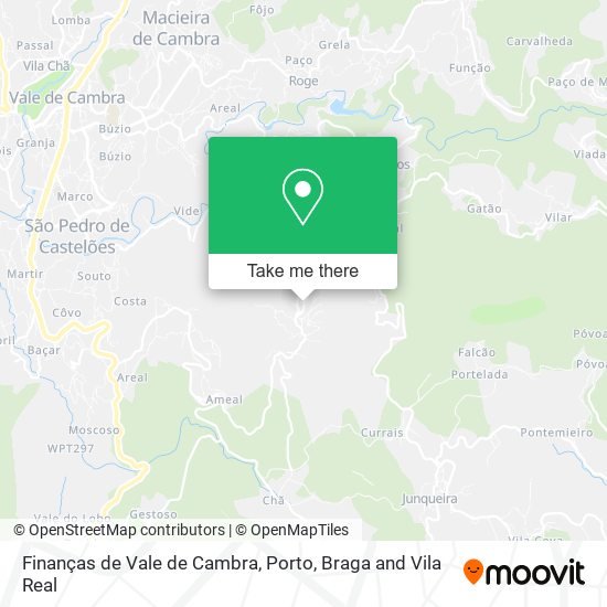 Finanças de Vale de Cambra map