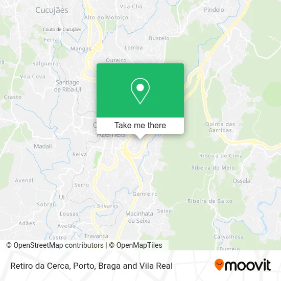 Retiro da Cerca map