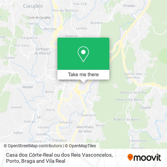 Casa dos Côrte-Real ou dos Reis Vasconcelos map