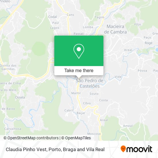 Claudia Pinho Vest mapa