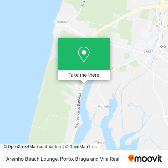 Areinho Beach Lounge map