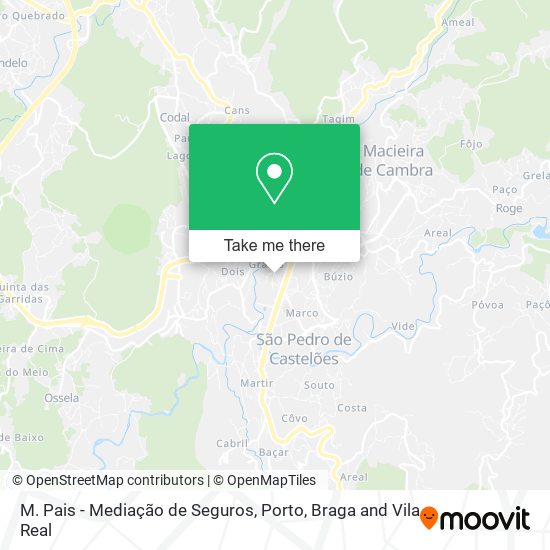 M. Pais - Mediação de Seguros mapa