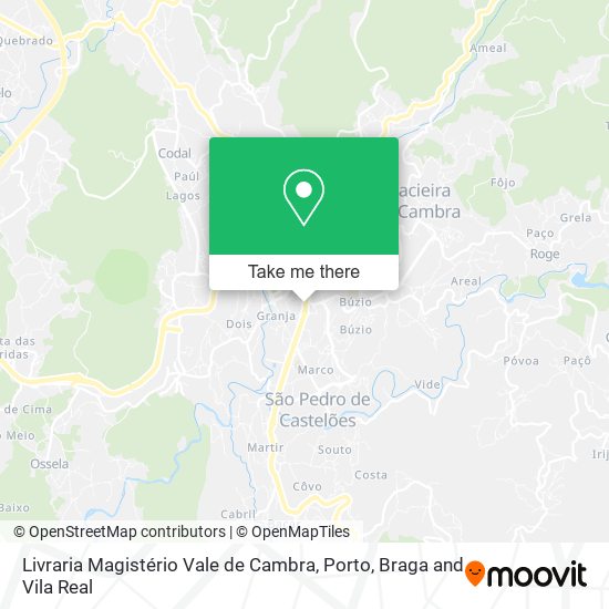Livraria Magistério Vale de Cambra map