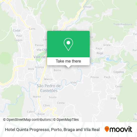 Hotel Quinta Progresso mapa