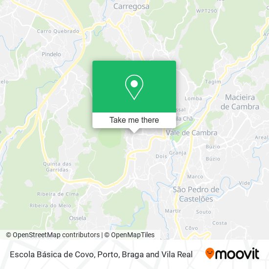 Escola Básica de Covo map