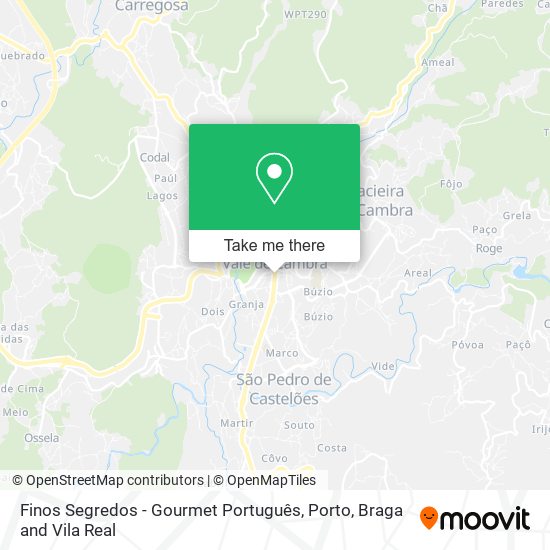 Finos Segredos - Gourmet Português mapa