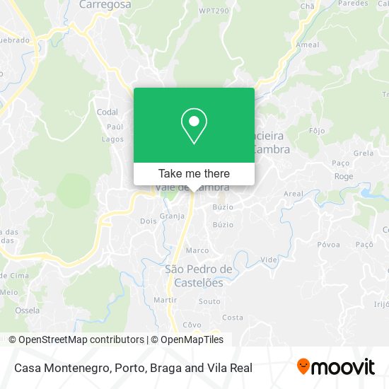 Casa Montenegro mapa