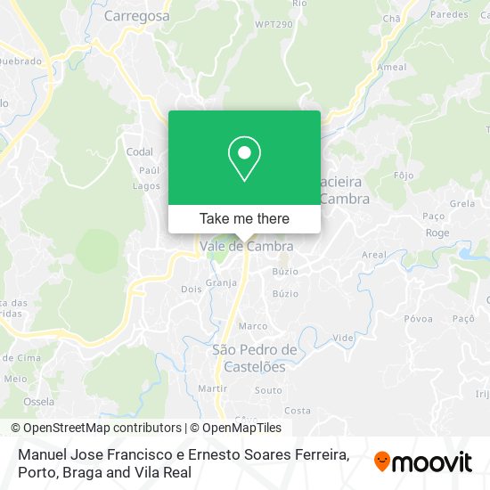 Manuel Jose Francisco e Ernesto Soares Ferreira mapa