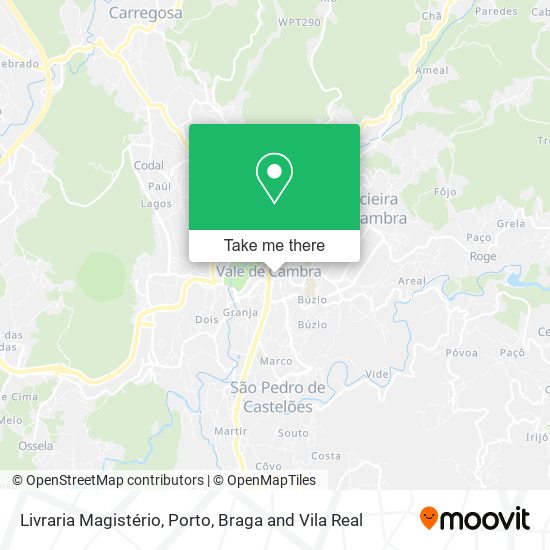 Livraria Magistério mapa