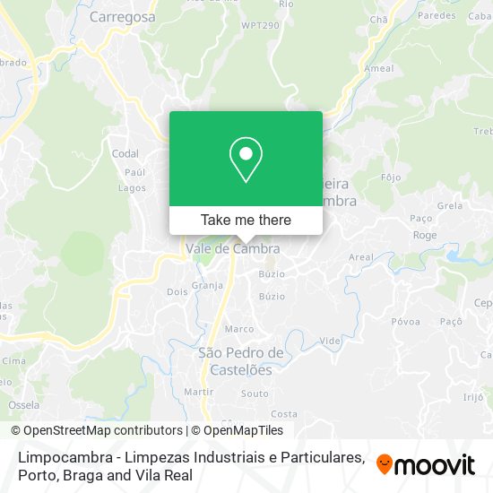 Limpocambra - Limpezas Industriais e Particulares mapa