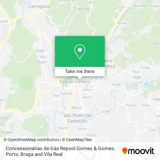 Concessionárias de Gás Repsol Gomes & Gomes mapa
