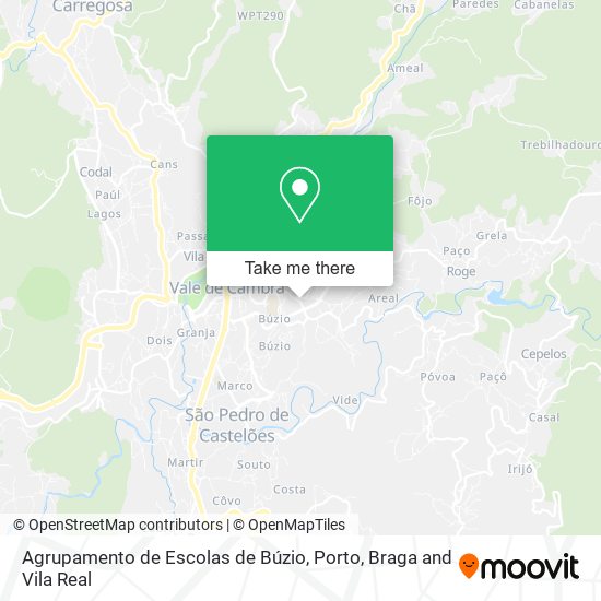 Agrupamento de Escolas de Búzio map