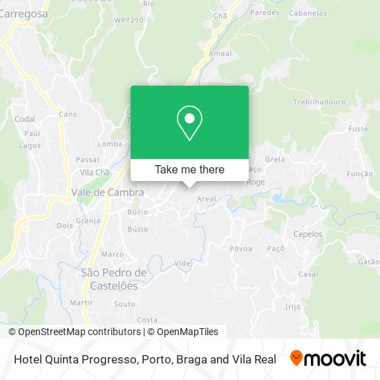 Hotel Quinta Progresso mapa