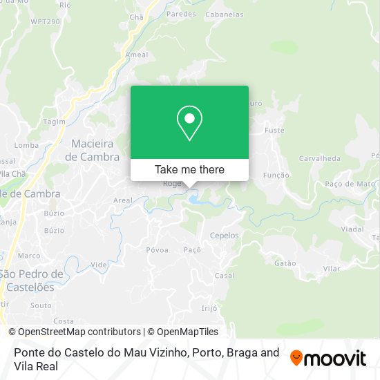 Ponte do Castelo do Mau Vizinho mapa