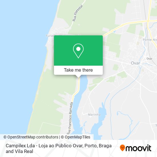 Campilex Lda - Loja ao Público Ovar map