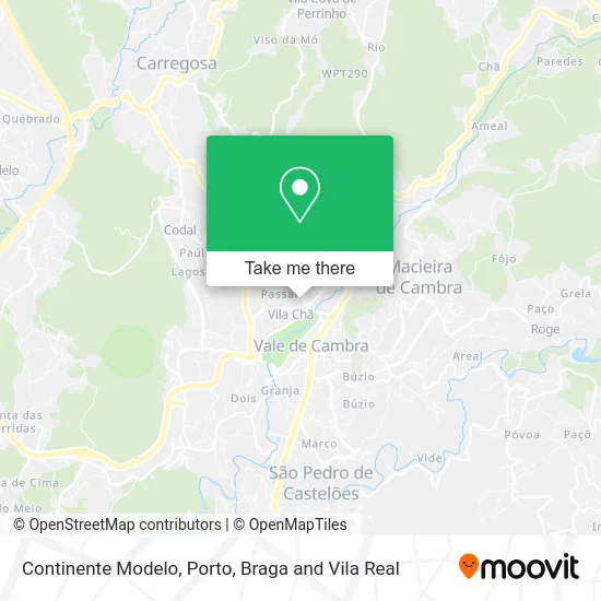 Continente Modelo map