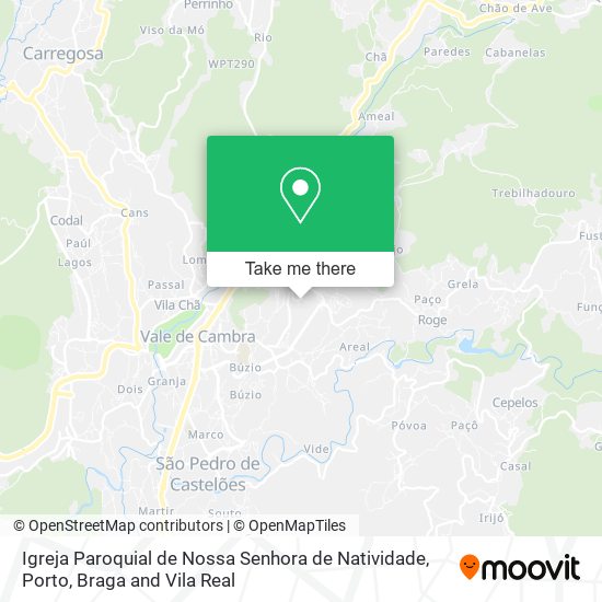 Igreja Paroquial de Nossa Senhora de Natividade mapa