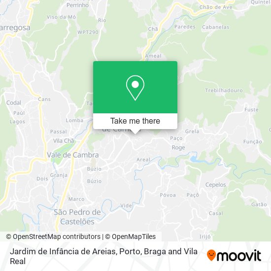 Jardim de Infância de Areias map