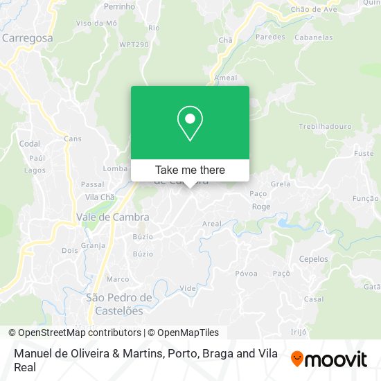 Manuel de Oliveira & Martins mapa