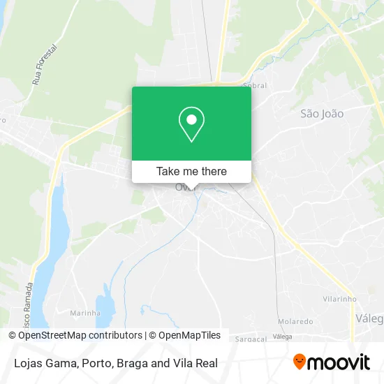 Lojas Gama map