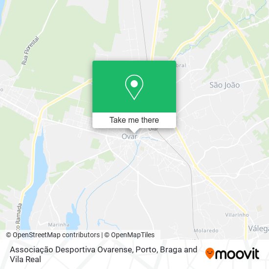 Associação Desportiva Ovarense map