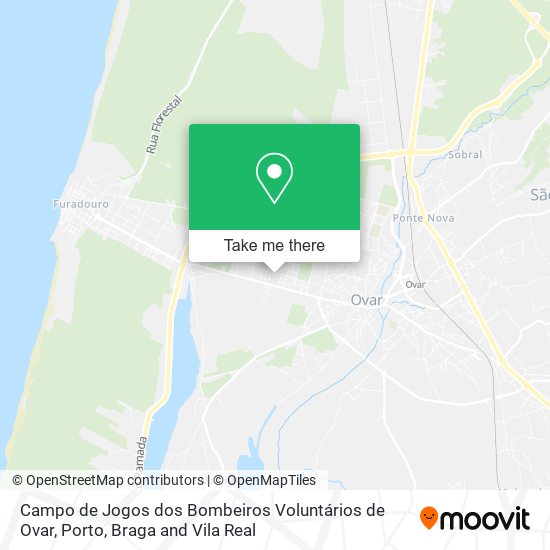 Campo de Jogos dos Bombeiros Voluntários de Ovar map