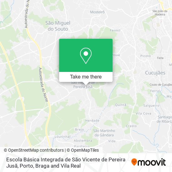 Escola Básica Integrada de São Vicente de Pereira Jusã map