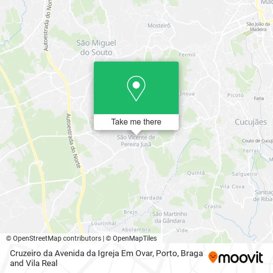 Cruzeiro da Avenida da Igreja Em Ovar map
