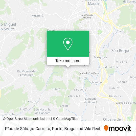 Pïco de Sàtiago Carreira mapa