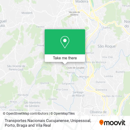 Transportes Nacionais Cucujanense, Unipessoal mapa