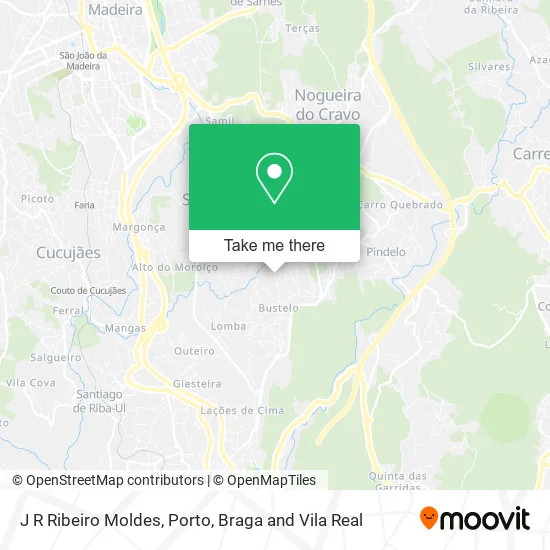 J R Ribeiro Moldes map