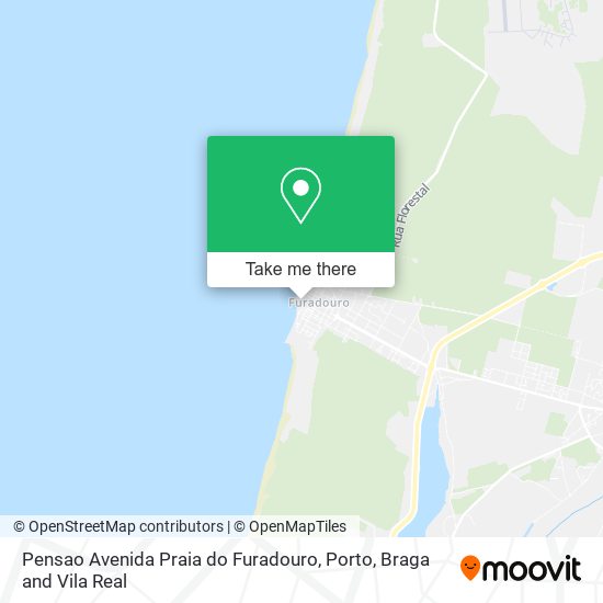 Pensao Avenida Praia do Furadouro mapa
