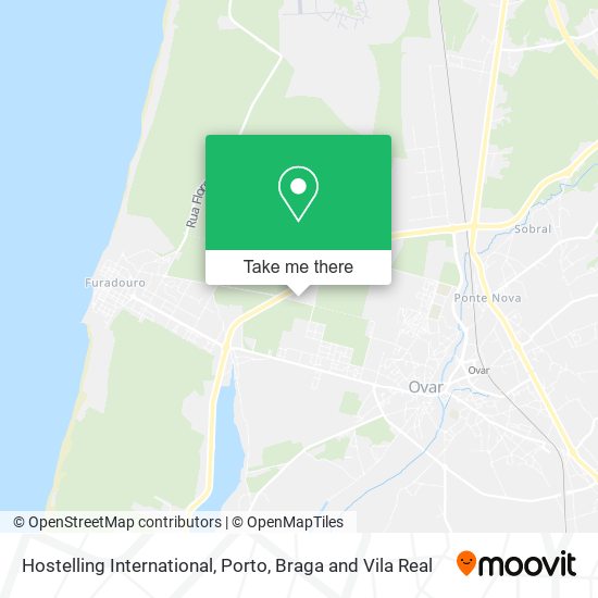 Hostelling International map