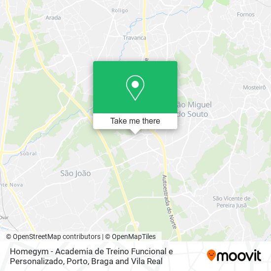 Homegym - Academia de Treino Funcional e Personalizado mapa