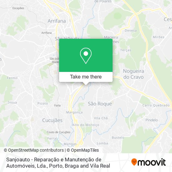Sanjoauto - Reparação e Manutenção de Automóveis, Lda. map