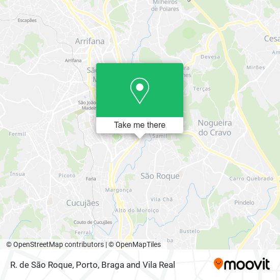 R. de São Roque mapa