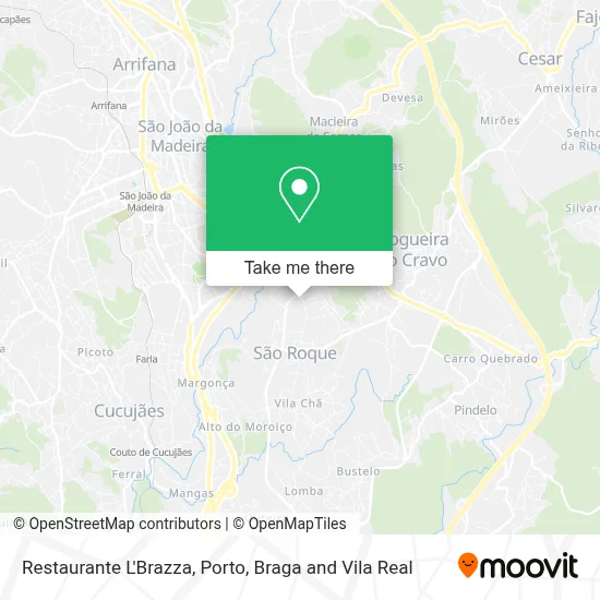 Restaurante L'Brazza map