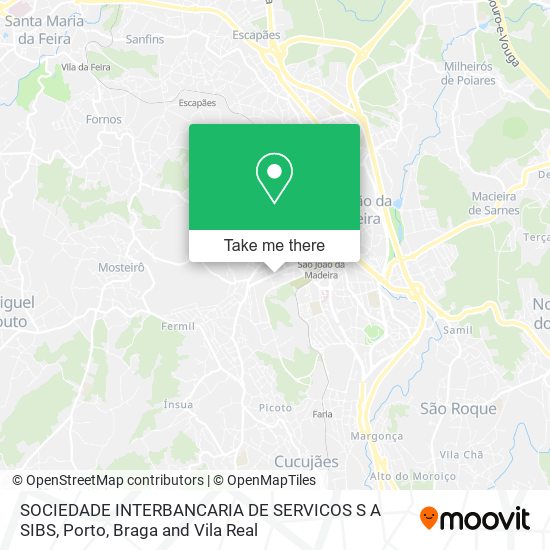 SOCIEDADE INTERBANCARIA DE SERVICOS S A SIBS map