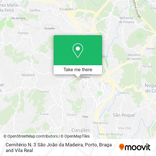 Cemitério N. 3 São João da Madeira map