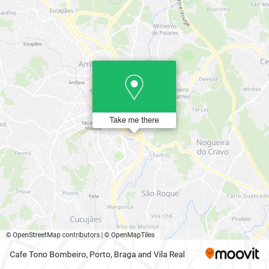 Cafe Tono Bombeiro map