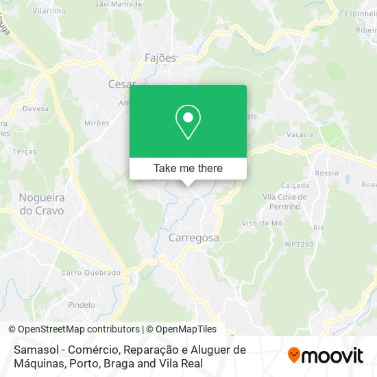 Samasol - Comércio, Reparação e Aluguer de Máquinas mapa