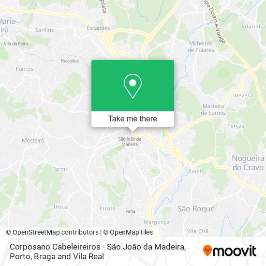 Corposano Cabeleireiros - São João da Madeira map