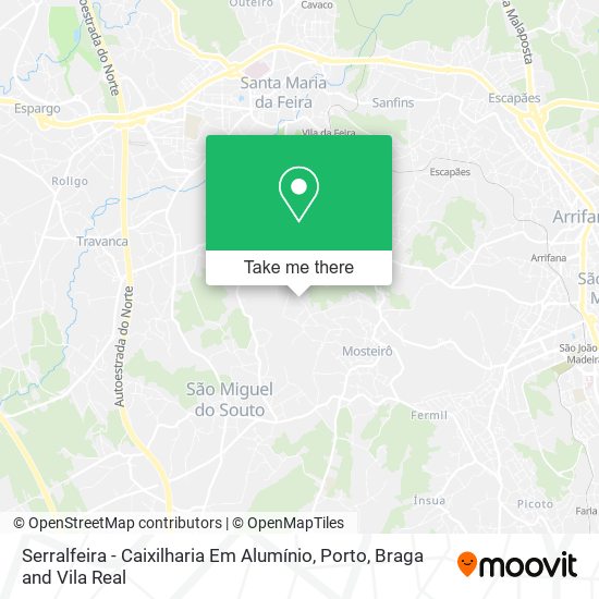 Serralfeira - Caixilharia Em Alumínio map