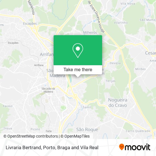 Livraria Bertrand mapa