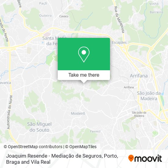 Joaquim Resende - Mediação de Seguros mapa