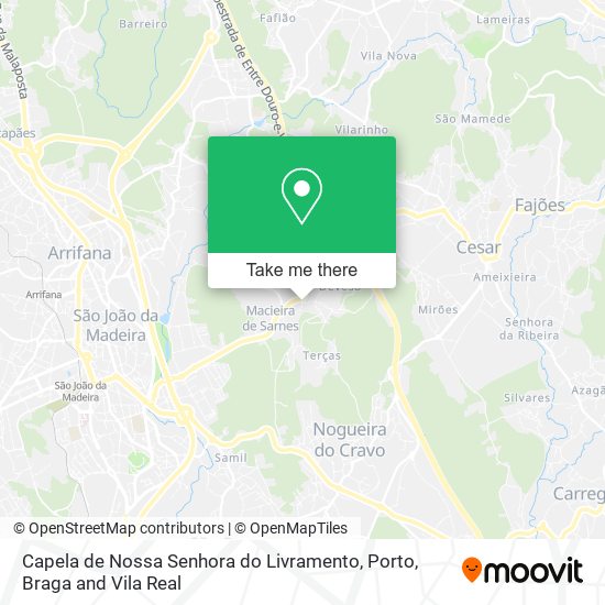 Capela de Nossa Senhora do Livramento mapa