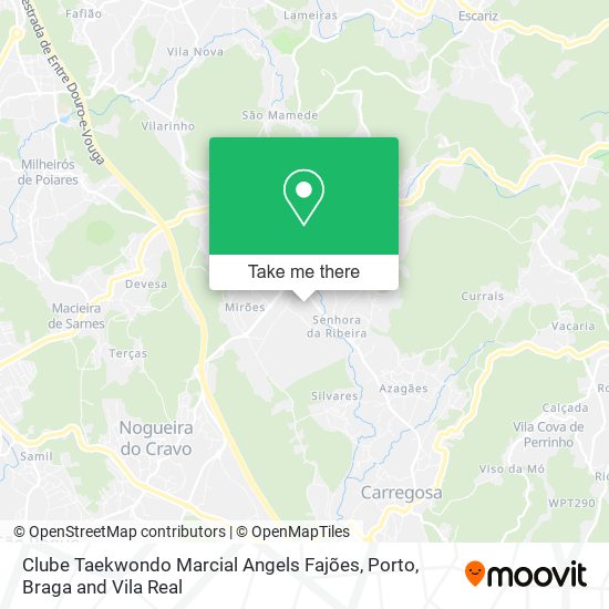 Clube Taekwondo Marcial Angels Fajões map