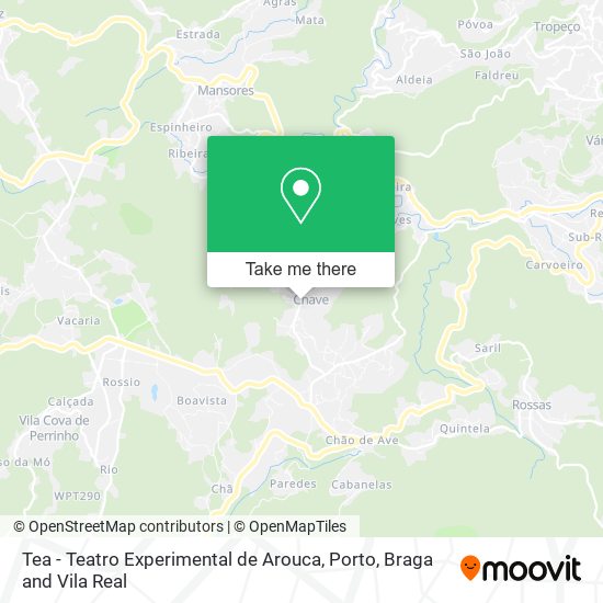Tea - Teatro Experimental de Arouca map