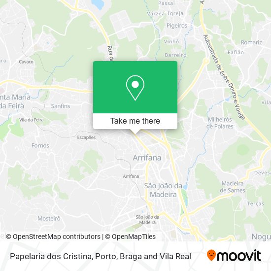 Papelaria dos Cristina mapa