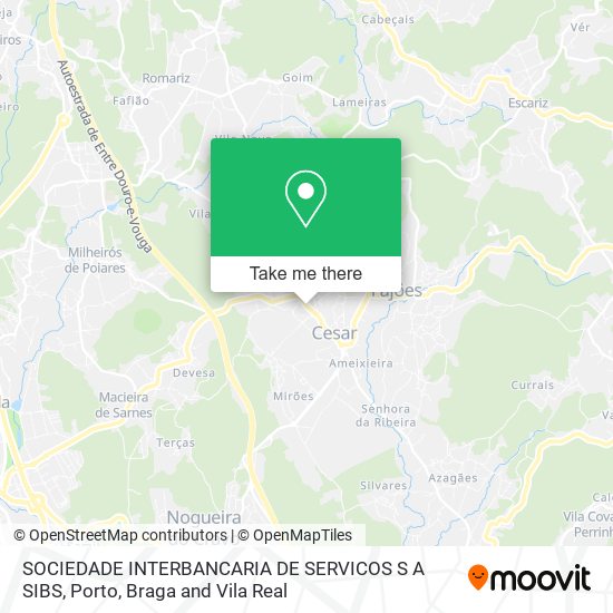 SOCIEDADE INTERBANCARIA DE SERVICOS S A SIBS map